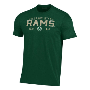 Colorado State Rams Under Armour Breaker Performance Cotton T-Shirt 3XLarge Green