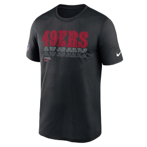 San Francisco 49ers Nike 2025 Sideline Team Issued Legend T-Shirt XLarge Black
