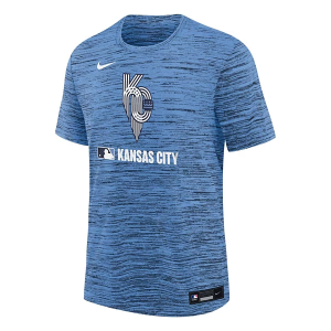 Kids' Kansas City Royals City Connect Velocity T-Shirt Small Blue