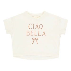 Girls' Rylee + Cru Boxy T-Shirt 6/7 Ciao Bella