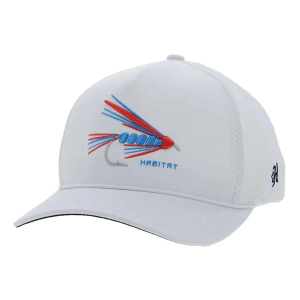 Men's Hooey Habitat Fishing Lure Snapback Hat One Size White