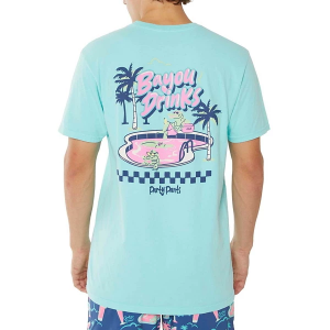 Men's Party Pants Bayou Drinks T-Shirt Large Chalky Mint