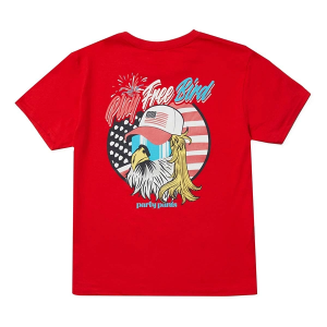 Men's Party Pants Free Bird T-Shirt Medium Red/White/Blue