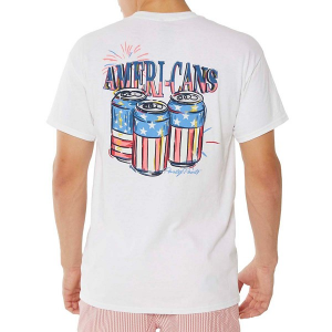 Men's Party Pants Ameri-cans T-Shirt Large White