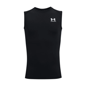 Boys' Under Armour HeatGear Armour Sleeveless Compression Shirt XLarge Black