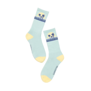 Women's Spiritual Gangster Sunset Crew Socks One Size Crystal Blue Single