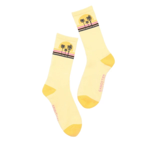 Women's Spiritual Gangster Sunset Crew Socks One Size Yellow Sunkiss Single