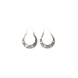 West and Co. Sun Stamped Earrings Silver