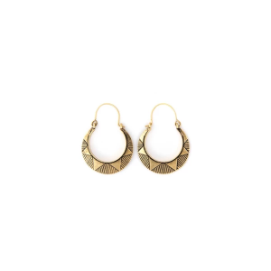 West and Co. Sun Stamped Earrings Gold