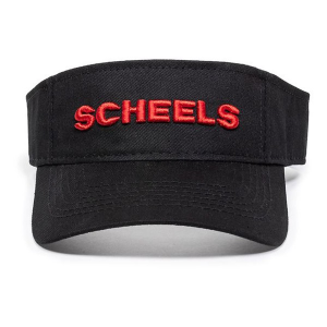 Women's SCHEELS Logo Visor One Size Black