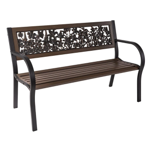Painted Sky Designs Wildflower Tube Steel Bench