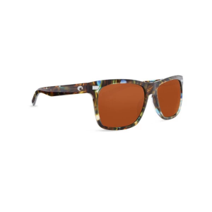 Women's Costa Del Mar Aransas Glass Polarized Sunglasses Shiny Ocean Tortoise/Copper Polarized Glass