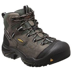 Men's KEEN Braddock Waterproof Mid Hiking Boots Outdoor 7 Gargoyle/Forest Night