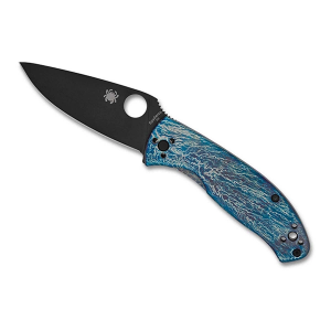 Spyderco C122TIBLBKD2P Tenacious R.I.L. Disarray Folding Pocket Knife