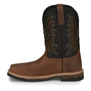 Men's Justin Brands Bolt 11" Nano Composite Toe Work Boots Outdoor 8.5 Pecan