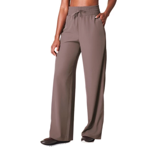 Women's Spanx One the Move Wide Leg Pants XLarge Smoke