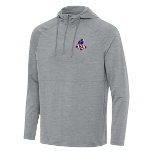 Boston Red Sox Antigua Americana Spikes Hooded 1/4 Zip XLarge Skyscraper Heather