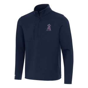 Los Angeles Angels Antigua Americana Insider 1/4 Zip XLarge Navy