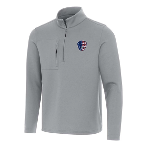 Milwaukee Brewers Antigua Americana Insider 1/4 Zip Medium Skyscraper