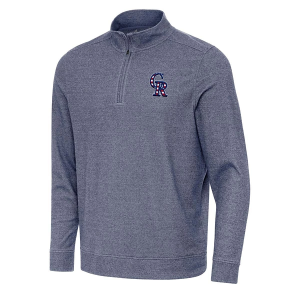 Colorado Rockies Antigua Americana Subtle 1/4 Zip 3XLarge Navy Heather