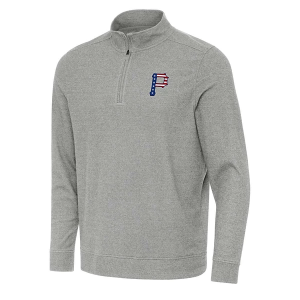Pittsburgh Pirates Antigua Americana Subtle 1/4 Zip 3XLarge Grey Heather