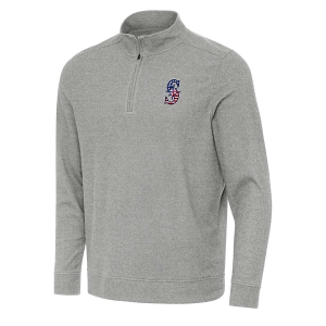 Seattle Mariners Antigua Americana Subtle 1/4 Zip 3XLarge Grey Heather