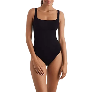 Women's Mimi Flamingo Harper One Piece Swimsuit Misses 8 Black