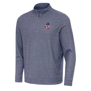 Boston Red Sox Antigua Americana Subtle 1/4 Zip Large Navy Heather