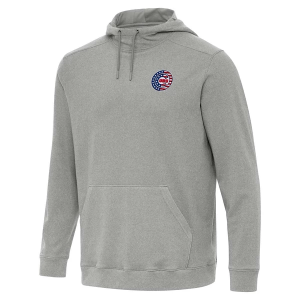 Chicago Cubs Antigua Americana Cloud Hoodie Medium Grey Heather