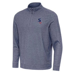 Chicago White Sox Antigua Americana Subtle 1/4 Zip 2XLarge Navy Heather