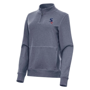 Women's Chicago White Sox Antigua Americana Crush 1/4 Zip XSmall Navy Heather