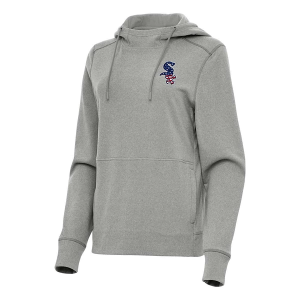 Women's Chicago White Sox Antigua Americana Justice Hoodie XSmall Grey Heather