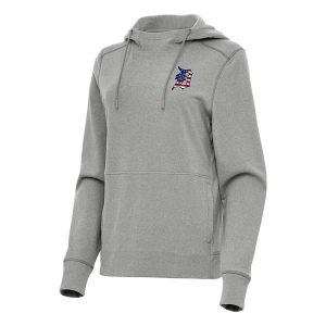 Women's Detroit Tigers Antigua Americana Justice Hoodie XSmall Grey Heather