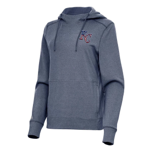 Women's Kansas City Royals Antigua Americana Justice Hoodie Small Navy Heather