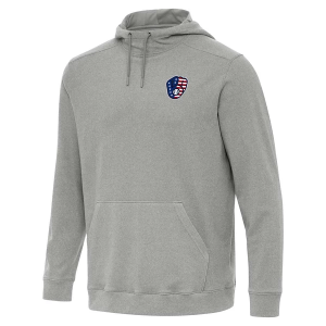 Milwaukee Brewers Antigua Americana Cloud Hoodie Small Grey Heather