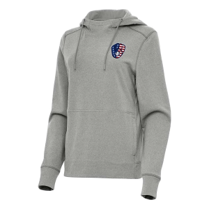 Women's Milwaukee Brewers Antigua Americana Justice Hoodie XSmall Grey Heather