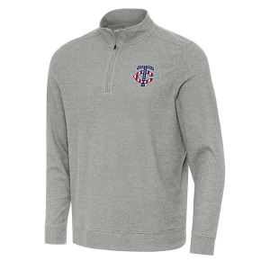 Minnesota Twins Antigua Americana Subtle 1/4 Zip Small Grey Heather