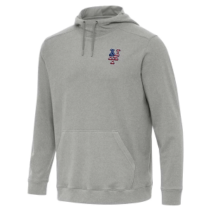 New York Mets Antigua Americana Cloud Hoodie Large Grey Heather