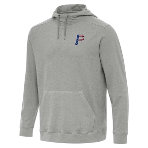 Pittsburgh Pirates Antigua Americana Cloud Hoodie Small Grey Heather