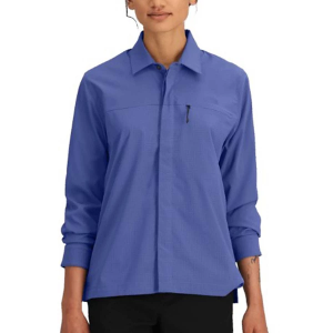 Women's The North Face Lightrange Long Sleeve Button Up Shirt XLarge Indigo Plum