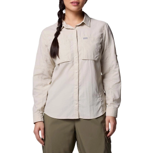 Women's Columbia Skien Valley Long Sleeve Button Up Shirt Large Dark Stone