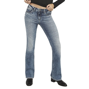 Women's Silver Jeans Co. Suki Classic Button Curvy Bootcut Jeans Indigo 204 31 33