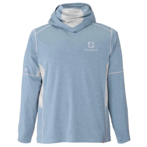 Men's Striker Guardian Fishing Hoodie Small Oceanview Heather