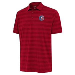 Chicago Cubs Americana Tunnel Polo Medium Dark Red Multi