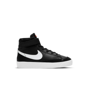 Kids' Nike Blazer Mid '77 Sneakers sneakers-athletic-shoes Little 1 Regular Black/White/Team Orange