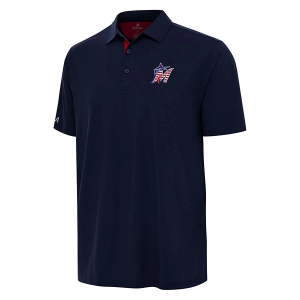 Miami Marlins Americana Era Polo Small Navy/Dark Red