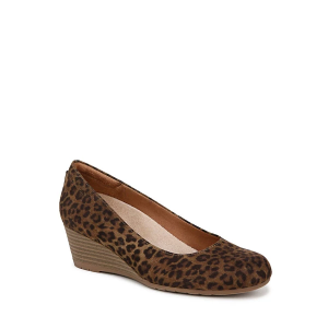 Women's Dr. Scholls Be Flex Wedge Heels 7 Leopard Fabric