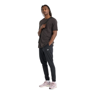 Men's New Balance Rest Day Knit Relaxed T-Shirt Small Black Cement