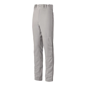 Men's Mizuno Premier Pro Piped G2 Baseball Pants XLarge Grey/Black