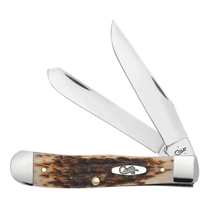 Case Knives Trapper Amber Bone Pocket Knife